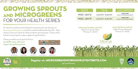 Growing Sprouts and Microgreens Health Series tickets