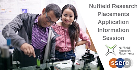 Nuffield Research Placements Application Information Session bilhetes