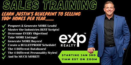 30 Day Intensive Sales Training with Justin Ford tickets