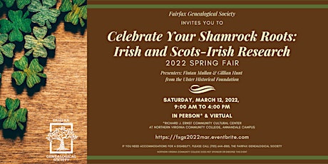 Imagem principal do evento Celebrate Your Shamrock Roots: Irish and Scots-Irish Research