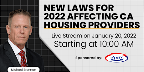New Laws for 2022 Affecting CA Housing Providers bilhetes