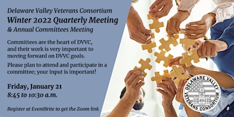 DVVC Winter Quarterly Meeting - Progress and Planning for 2022 tickets