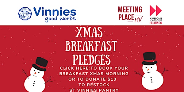Vinnies Xmas Breakfast Pledge and Book