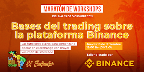 Imagen principal de Workshop gratuito: Bases del trading sobre la plataforma Binance