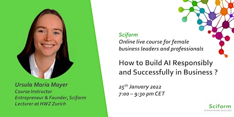 Short course - How to build AI responsibly and successfully in business ? tickets