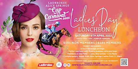 Alice Springs Cup Carnival Ladies Day Luncheon tickets