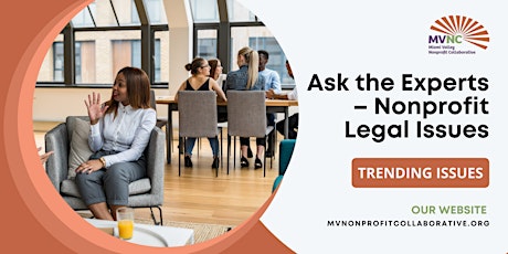 Ask the Experts – Nonprofit Legal Issues