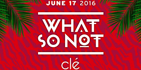 What So Not | 6.17 | Clé Houston | 21+ primary image