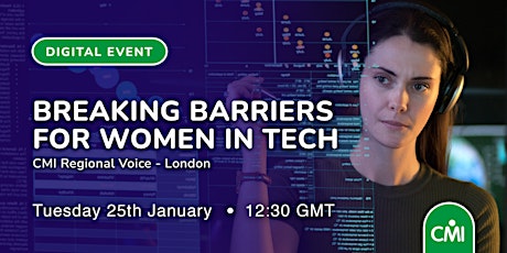 Breaking barriers for women in technology tickets
