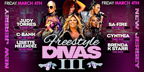 Freestyle Divas FT: Judy Torres, Cynthia, Brenda K Starr  & Many More (NJ) tickets