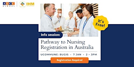 Info session: Pathway to Nursing Registration in Australia by IHM primary image