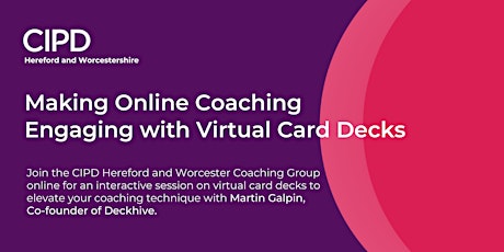 Making Online Coaching Engaging with Virtual Card Decks tickets