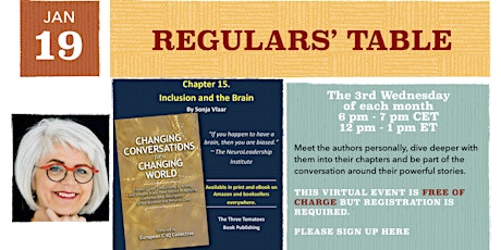 Regulars' Table 12: Sonja Vlaar on Changing Conversations primary image