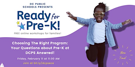 Choosing the Right Program: Your Questions about Pre-K at DCPS Answered! tickets