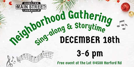 Sing-along & Storytime- A Neighborhood Gathering at the Lot. primary image