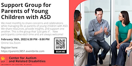 Support Group for Parents of Young Children with ASD #3851 tickets