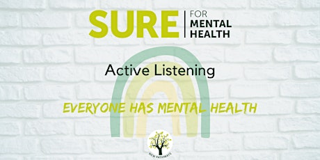 SURE for Mental Health - Active Listening (3 sessions) tickets