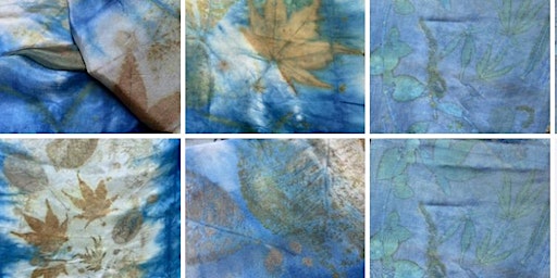 Hauptbild für Botanical Printing on textile with Indigo dye online workshop