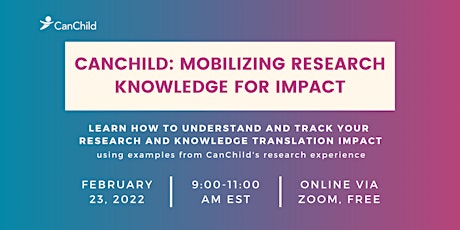 CanChild: Mobilizing Research Knowledge for Impact primary image
