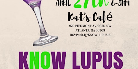 KNOW LUPUS: Cocktails for a Cause primary image