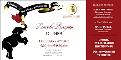 OK County GOP Lincoln Reagan Dinner: Keeper of the Flame of Freedom tickets