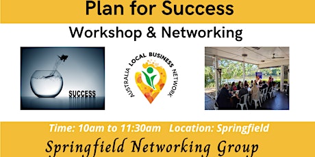 Springfield Networking Group - Plan for Success tickets