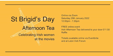 St Brigids Day,  Afternoon Tea,  Celebrating Irish biglietti