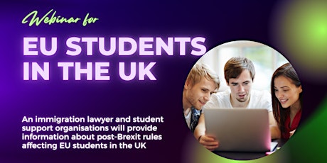 Webinar for EU students in UK about post-Brexit rules tickets