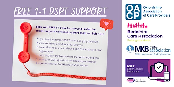 FREE DSPT 1:1 Support Session with Lisa