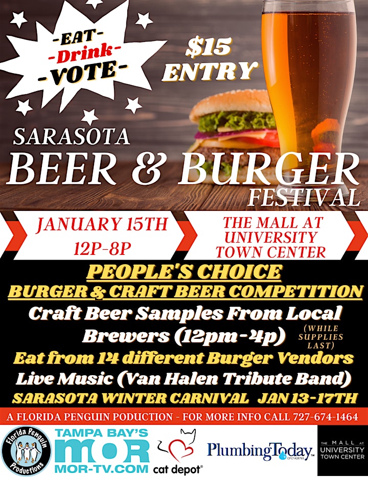 3rd Annual Sarasota Beer & Burger Festival image