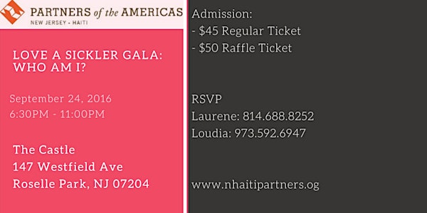 Love a Sickler Gala: Who Am I?