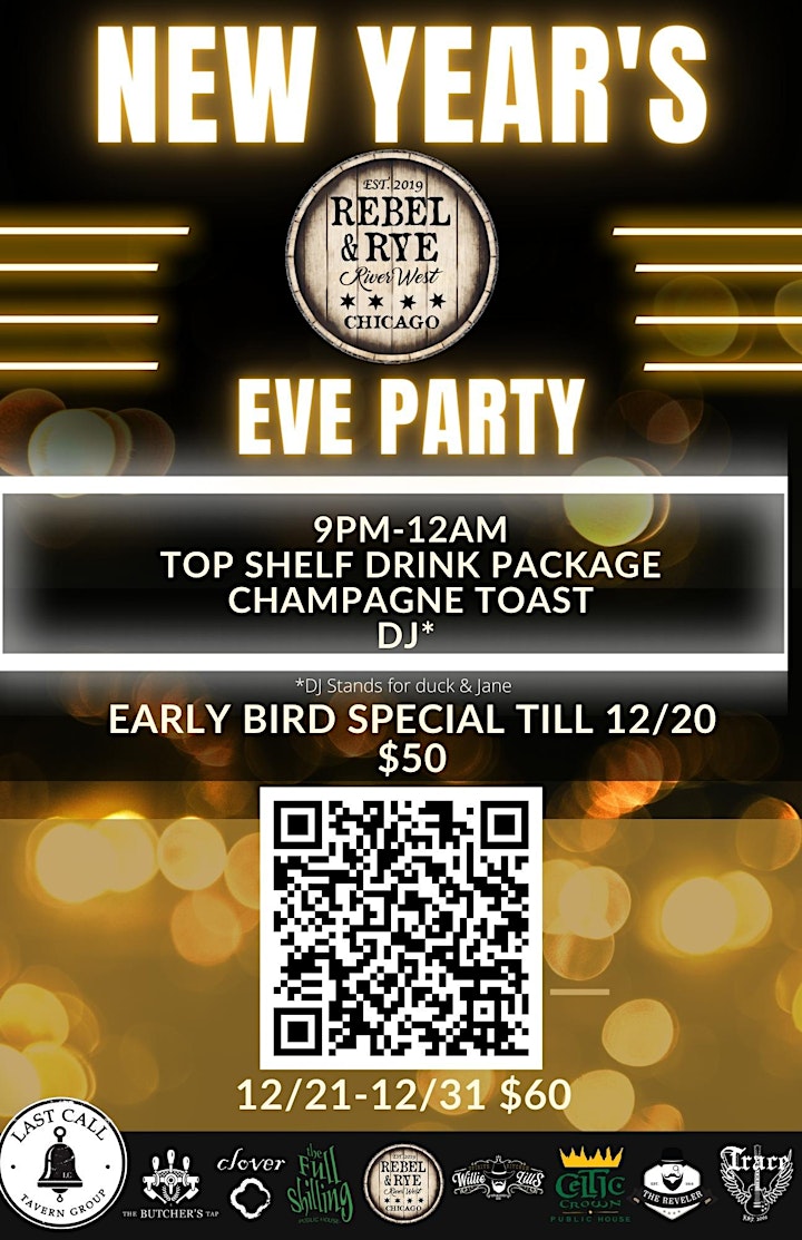 
		New Year's Eve Party- Rebel & Rye image
