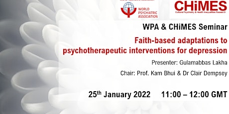 Faith-based adaptations to therapeutic interventions for depression tickets