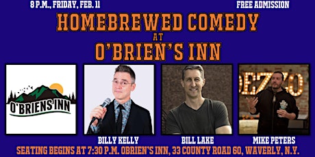 Homebrewed Comedy at O'Brien's Inn tickets