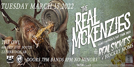 The Real McKenzies w/ Real Sickies + Hockey Moms tickets
