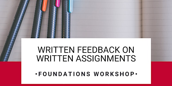 Foundations - Written Feedback on Written Assignments (GRFD)
