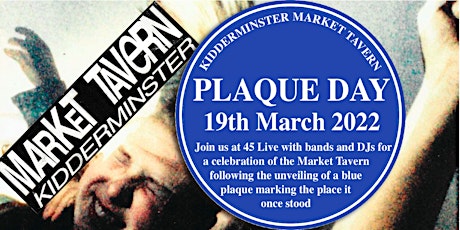 Market Tavern Plaque Day gig ONLY tickets