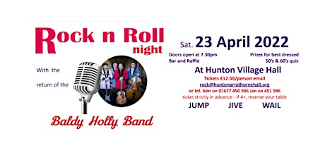 Rock n roll night with the Baldy Holly Band tickets
