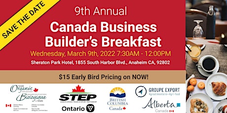 9th Annual Canada Business Builders Breakfast tickets
