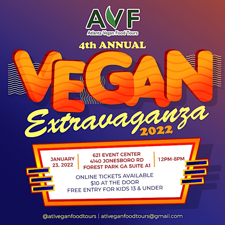 
		ATL Vegan Food Tours Presents: 4th Annual A Vegan Extravaganza image
