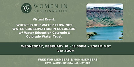 Where is our Water Flowing? Water Conservation in Colorado tickets