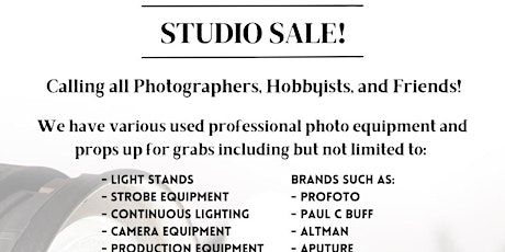 Studio Sale !!! primary image