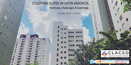STUDYING ELITES IN LATIN AMERICA: methods, challenges & learnings tickets