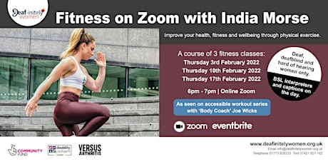 Deaf-initely Women: A course of 3 fitness workouts - February tickets