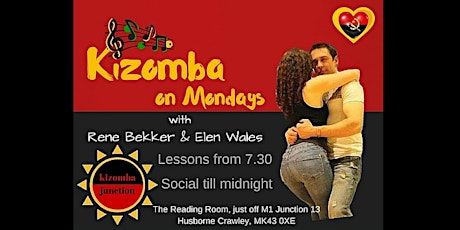 Kizomba Junction 6 week pass Lessons and Social Dancing primary image