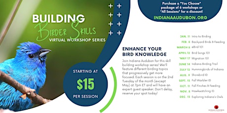 Building Birder Skills: 2022 Virtual Workshop Series tickets