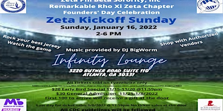 Rho Xi Zeta Chapter  Founders' Day Celebration: Zeta Kickoff Sunday tickets