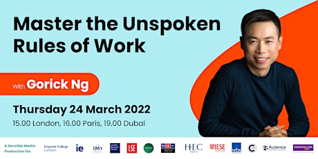 Imagem principal de Master the Unspoken Rules of Work with Gorick Ng