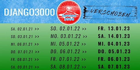 Django 3000 - Heimatkonzert - Staudach-Egerndach Tickets