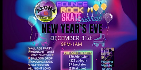 New Years Extravaganza! Skate Party! primary image